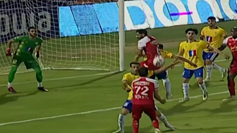 پنالتی برای پرسپولیس با هند بازیکن نفت آبادان