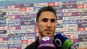 علی محمدی: چمن ورزشگاه فولاد وضعیت خوبی نداشت