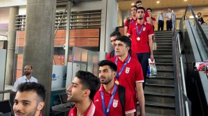ورود تیم ملی فوتسال به ایران پس از قهرمانی در آسیا