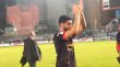 خوشحالی بازیکنان پرسپولیس بعد پیروزی ده‌نفره مقابل نساجی