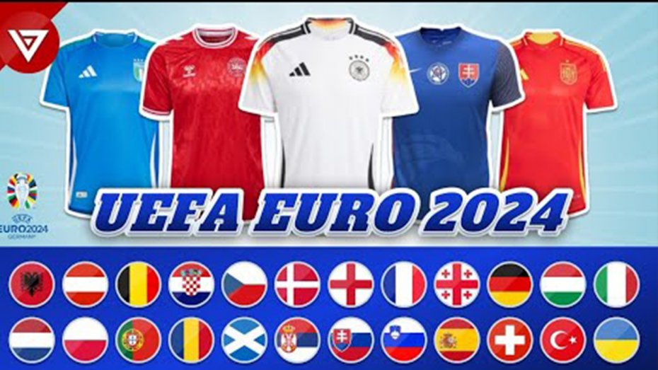 پیراهن تیم‌های حاضر در یورو 2024 