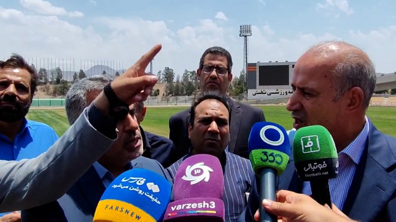 بازدید مهدی تاج از ورزشگاه تختی برای شروع لیگ 24