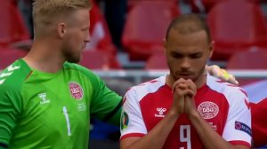 سکته اریکسن و همدلی بازیکنان دانمارک در یورو 2020