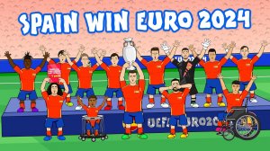 قهرمانی اسپانیا در یورو 2024 به روایت انیمیشن