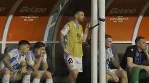 واکنش لیونل مسی هنگام گل زدن لائوتارو مارتینز
