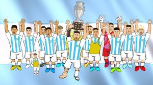 قهرمانی آرژانتین در کوپا 2024 به روایت انیمیشن