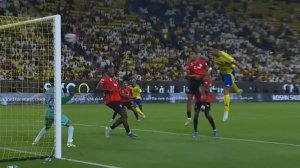 گل اول النصر به الرائد توسط رونالدو 