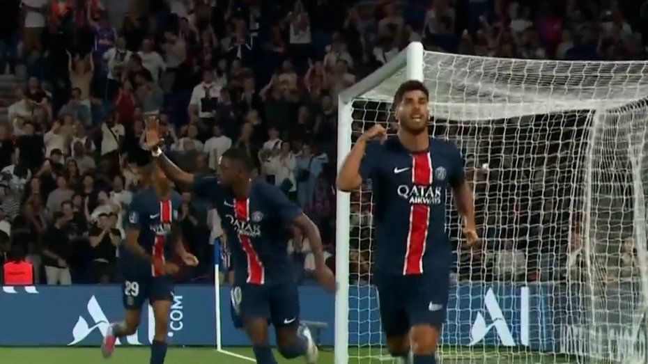 گل دوم PSG به مون پلیه توسط آسنسیو