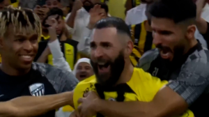 گل اول الاتحاد به النصر توسط بنزما