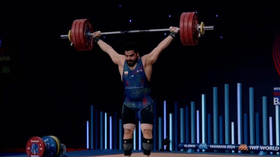 مهار وزنه 183 KG توسط مهدی کرمی در یک ضرب