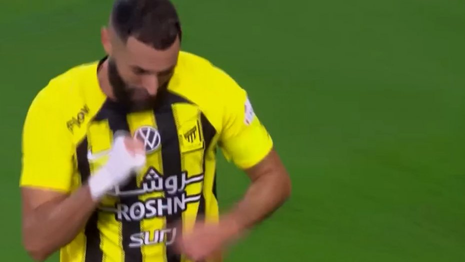 گل اول الاتحاد به الرائد توسط بنزما