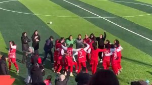 شادی ویژه زنان پرسپولیس بعد از صعود به لیگ برتر