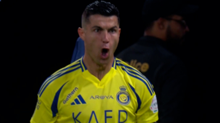 گل دوم النصر به الهلال توسط رونالدو