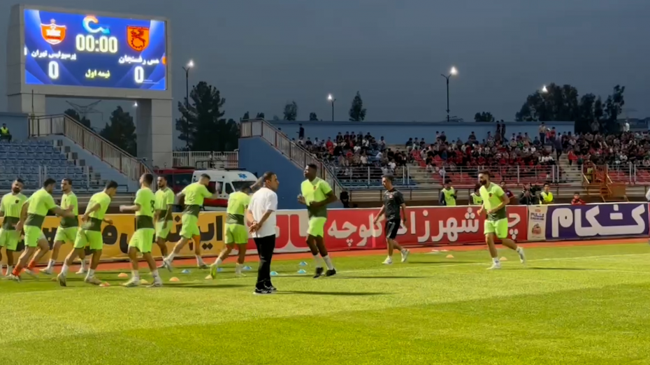 گرم کردن بازیکنان مس رفسنجان