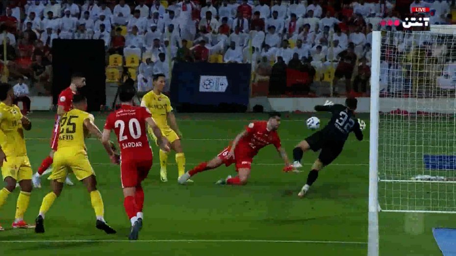 گل شباب الاهلی به الوصل توسط سعید عزت اللهی