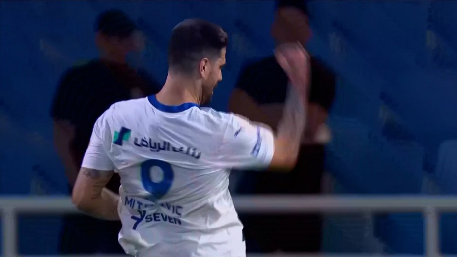 گل اول الهلال به الرائد توسط میتروویچ
