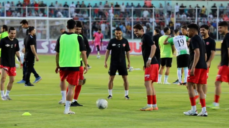 گرم کردن دو تیم پرسپولیس و خیبر