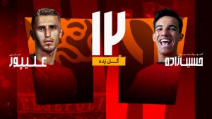 اینفوگرافیک آقایان گل لیگ بیست و چهارم