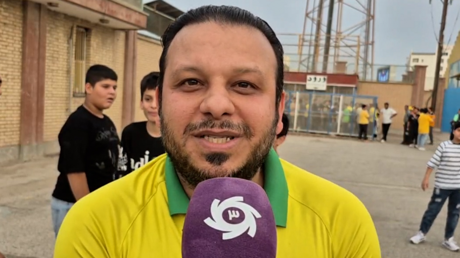 هواداران امیدوار صنعت‌نفت به استادیوم تختی‌آبادان رسیدند