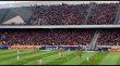 خوشحالی هواداران پرسپولیس پس از گل استقلال