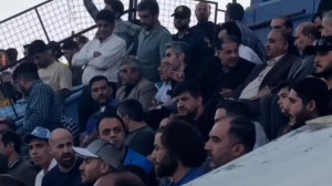 حضور مجتبی جباری در دیدار لیگ یک