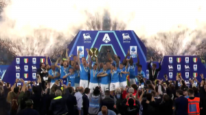 مراسم جشن قهرمانی ناپولی در سری آ 2024/25