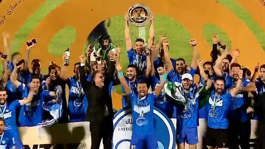 مراسم جشن قهرمانی استقلال در جام حذفی ایران