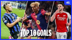 10 گل برتر لیگ قهرمانان اروپا 2024/25