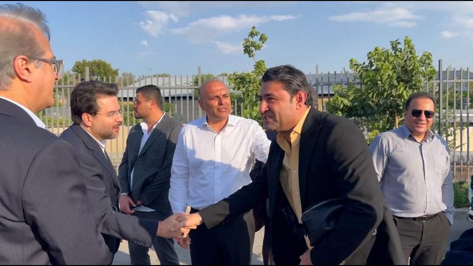 حضور علی‌آبادی، سخنگوی فراکسیون ورزش مجلس در مراسم توپا