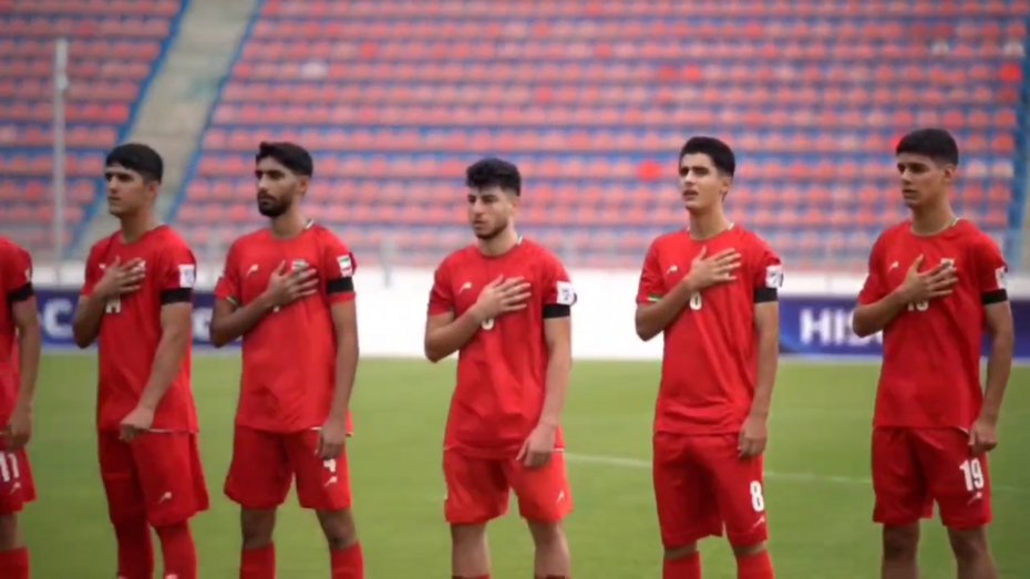 تیم‌ملی‌جوانان با بازوبند مشکی در کافا