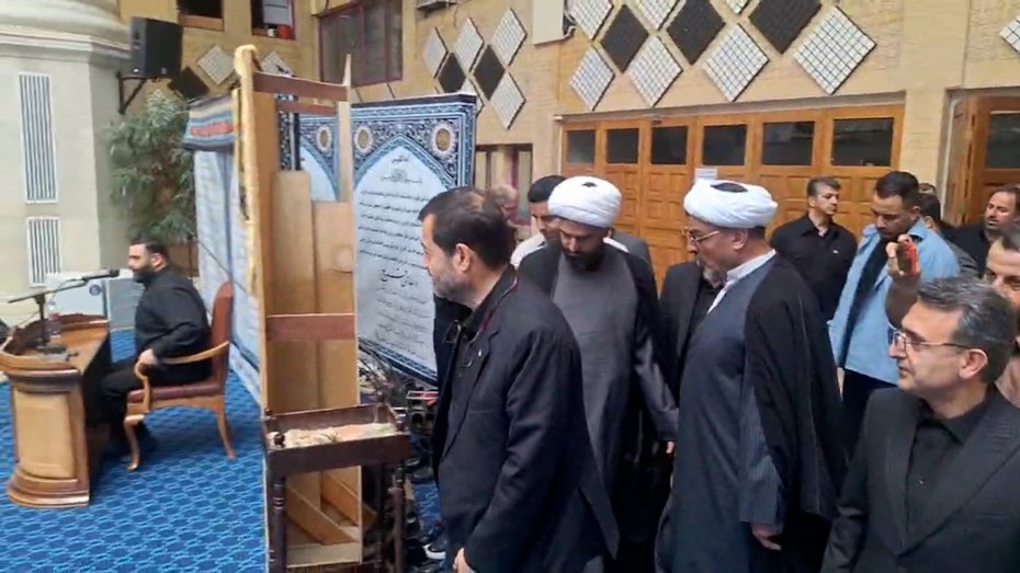 ورود وزیر ورزش و جوانان به مراسم عزاداری محرم