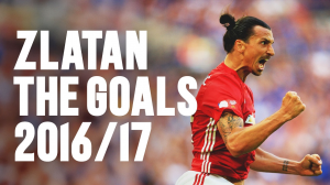 گل‌های زلاتان در منچستریونایتد فصل 2016/17