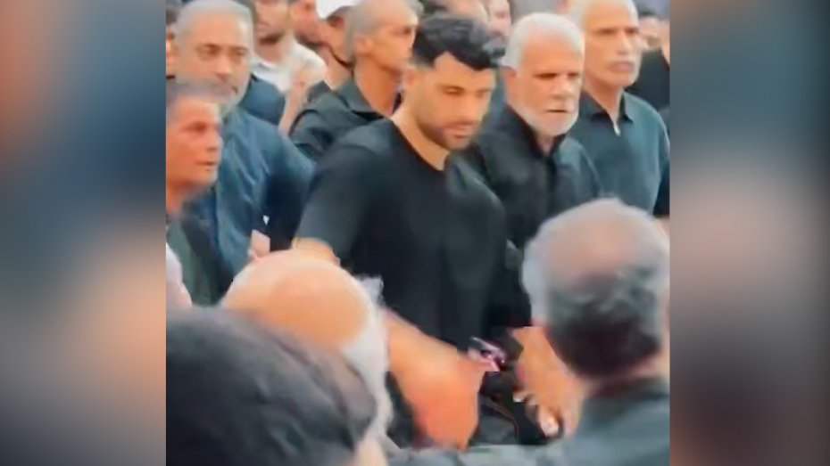 عزاداری مهدی طارمی در شب تاسوعا