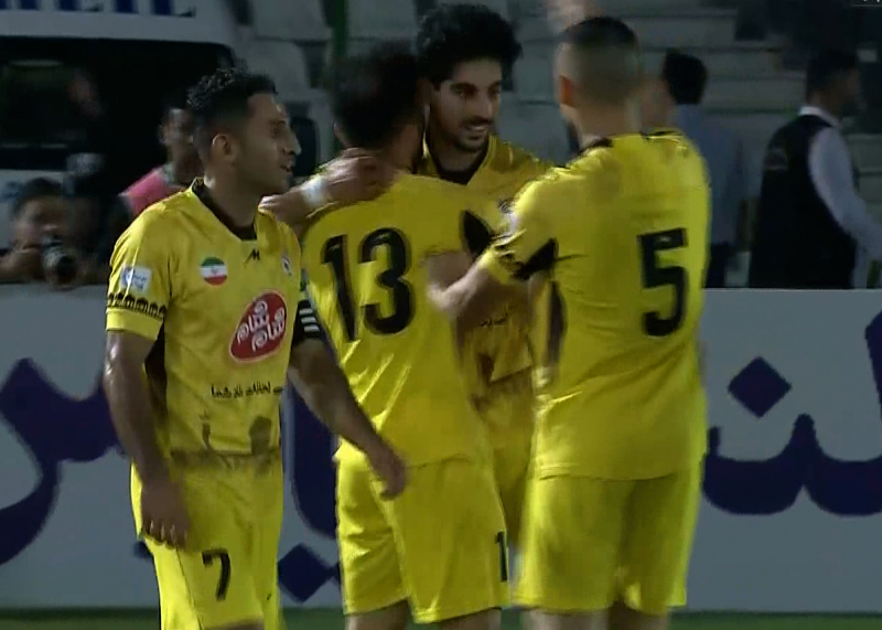 گل اول فجرسپاسی به پرسپولیس (شهابی)