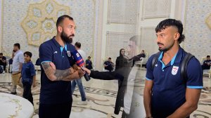 مصاحبه چشمی و رامین با خبرنگار ورزش تاجیکستان