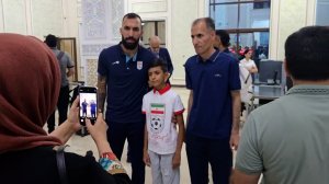 ورود کاروان تیم ملی فوتبال ایران به تاجیکستان