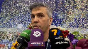 صحبتهای سرمربی پرافتخار والیبال در مراسم استقبال