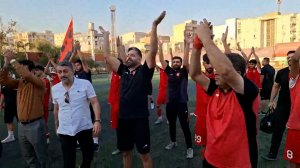 خوشحالی تیم پرسپولیس پس از برد دربی