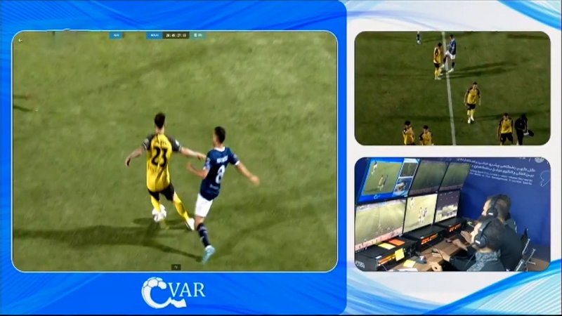مردود شدن گل جعفری به سپاهان توسط توسط VAR