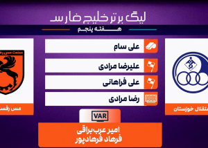 کارشناسی داوری استقلال خوزستان - مس رفسنجان