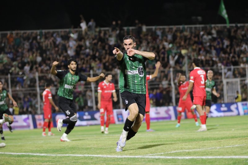 گل اول خیبر به پرسپولیس توسط معصومی 
