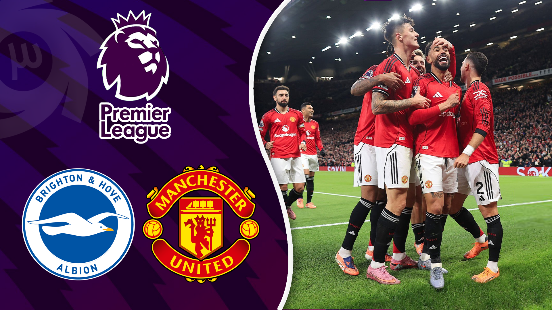 خلاصه بازی منچستریونایتد 4 - برایتون 2