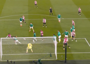 گل اول برنتفورد به لیورپول (اوتارا)