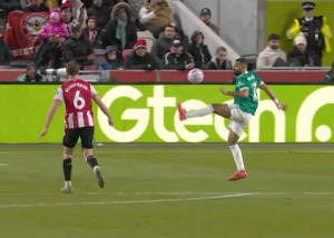 گل دوم لیورپول به برنتفورد (محمد صلاح)