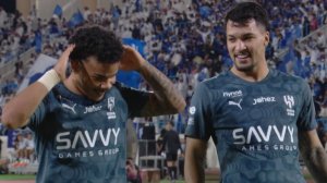 گل اول الهلال به الاخدود توسط لئوناردو