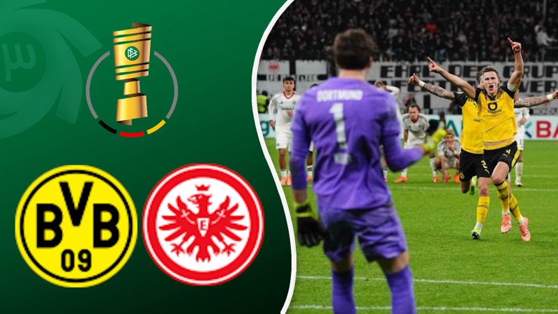 خلاصه بازی آینتراخت فرانکفورت 1(2) - دورتموند 1(4)