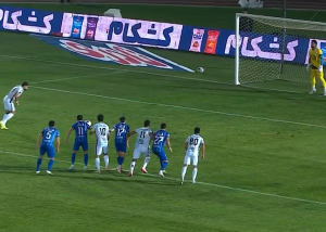 گل اول آلومینیوم به استقلال (جعفری)