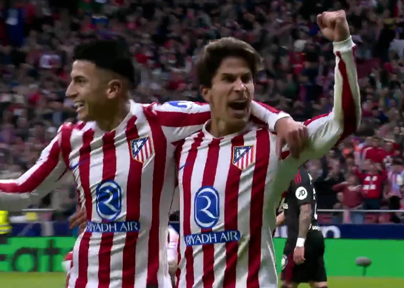 گل دوم اتلتیکومادرید به سویا (آلمادا)