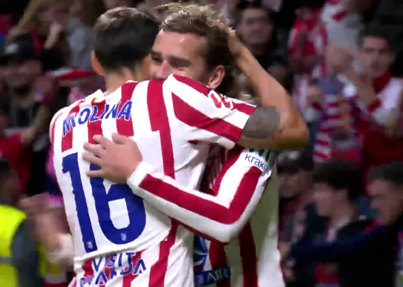 گل سوم اتلتیکومادرید به سویا (گریزمان)