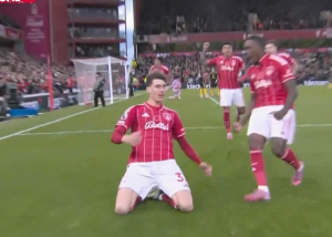 گل دوم ناتینگهام فارست به منچستریونایتد (ساوونا)